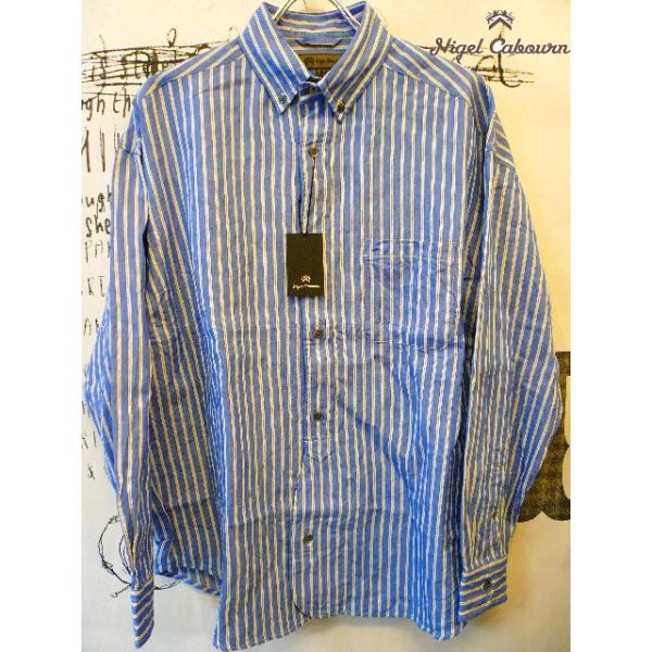 Nigel Cabourn ナイジェル・ケーボン ワイドシャツ WIDE SHIRTS LINEN