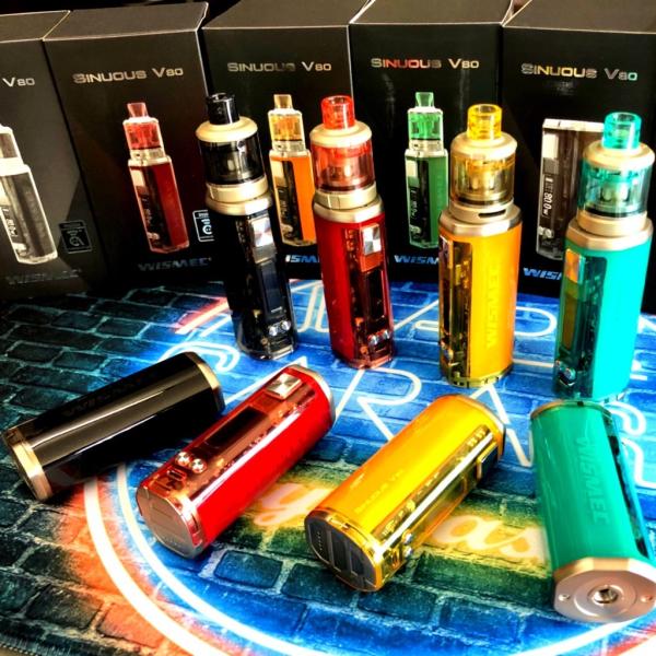 WISMEC SINUOUS V80 BOX MOD 軽量 極小 スリム 電子タバコ VAPE スケルトン /【Buyee】