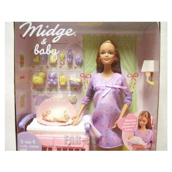 バービーの友達 ミッヂ&ベビー 妊婦 Mom & Baby ドール 人形 ハッピー 