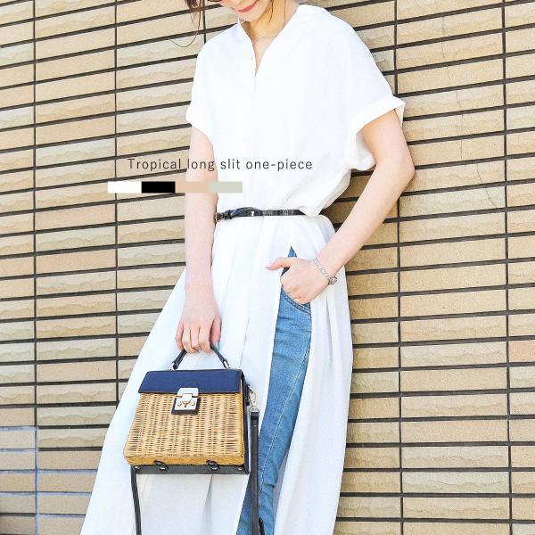 【韓国発ブランド】エキゾチックスリットロングワンピース リネンIラインロングワンピース(S BEIGE): ワンピース │ ETRE