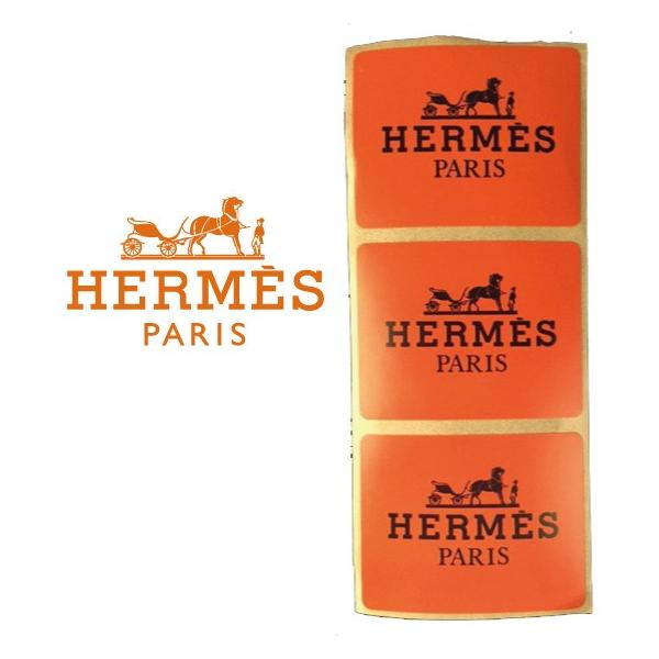 非売品】 HERMES エルメス ロゴマーク シール ステッカーセット ３枚 ...