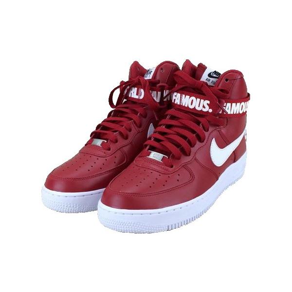 Supreme NIKE コラボ AIR FORCE 1 スニーカー レッド