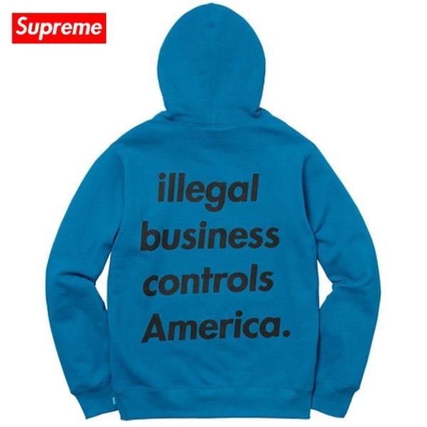Supreme シュプリーム 2018年春夏 illegal Business Hooded Sweatshirt ...