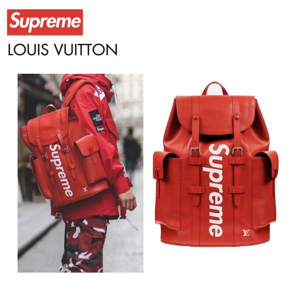 LOUIS VUITTON×Supreme ルイ・ヴィトン シュプリーム コラボ ロゴ リュック バッグ レッド /【Buyee】 Buyee -  Japanese Proxy Service | Buy from Japan!