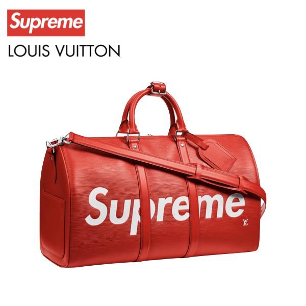 Louis Vuitton x Supreme Keepall Bandouliere Epi 45 Red ルイ 