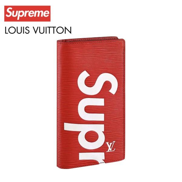 Louis Vuitton x Supreme Brazza Wallet Epi Red ルイ・ヴィトン 