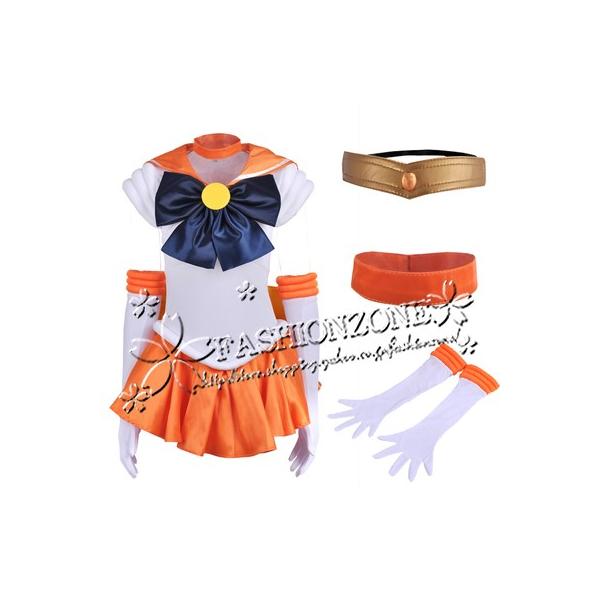 セーラームーン コスプレ衣装 オレンジ セーラーヴィーナス