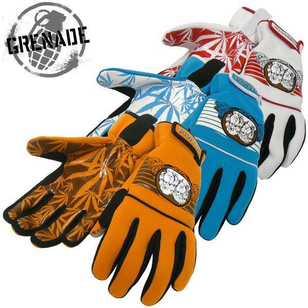 希少モデル GRENADE【グレネード】マリファナ柄 GLOVES SNOW BOARD
