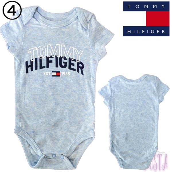 半袖ロンパースベビー服70 tommy hilfiger 3点セットトミー