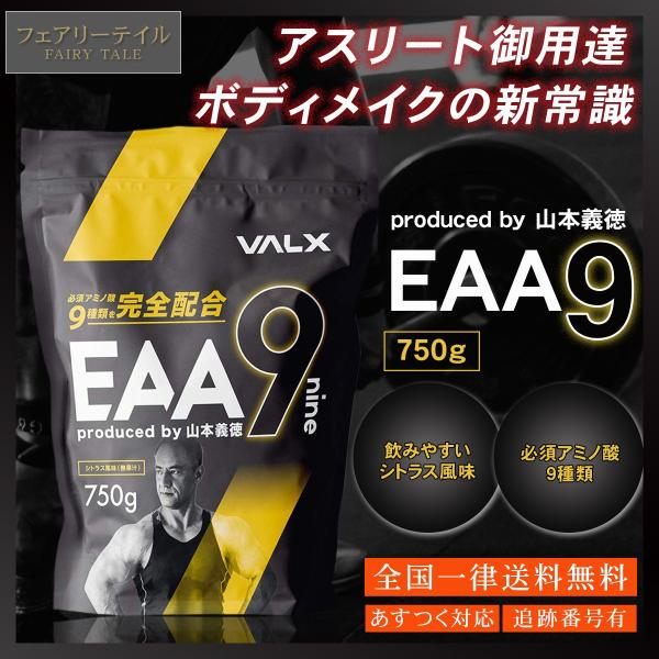 VALX バルクス EAA9 750g シトラス風味 必須アミノ酸 山本義徳 送料