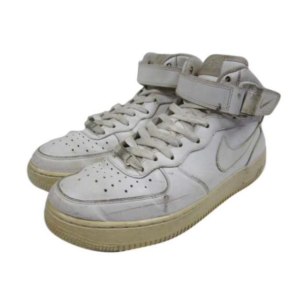 NIKE AIR FORCE 1 MID/ナイキ エアフォースワン ミッド 白 【US 8