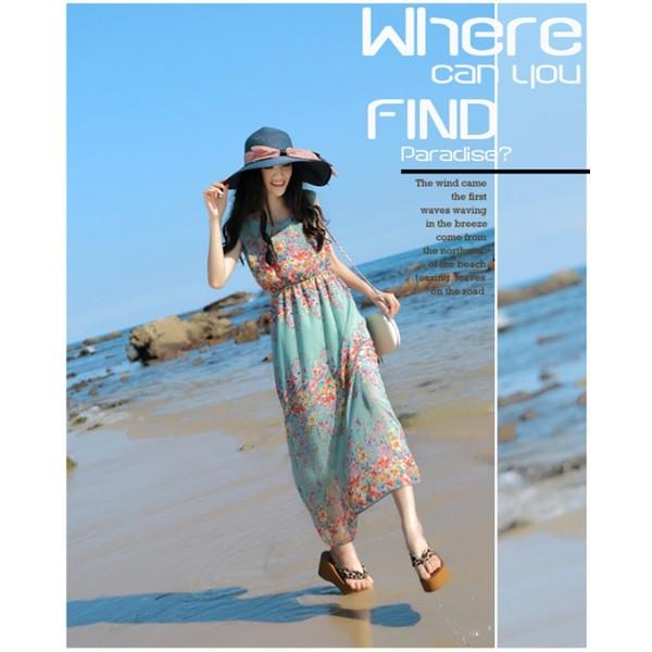 マキシワンピ シフォン リゾートワンピース リゾート マキシ