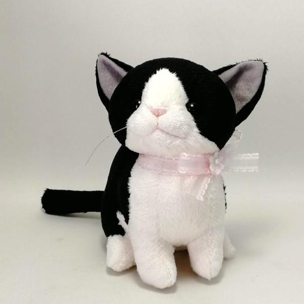 猫ぬいぐるみ「ねこにゃ」白黒ハチワレ 【受注製作】 /【Buyee】