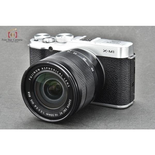 FUJIFILM X-M1 シルバー FUJIFILM 中古 1年保証 美品 X-M1 ダブルレンズキット シルバー