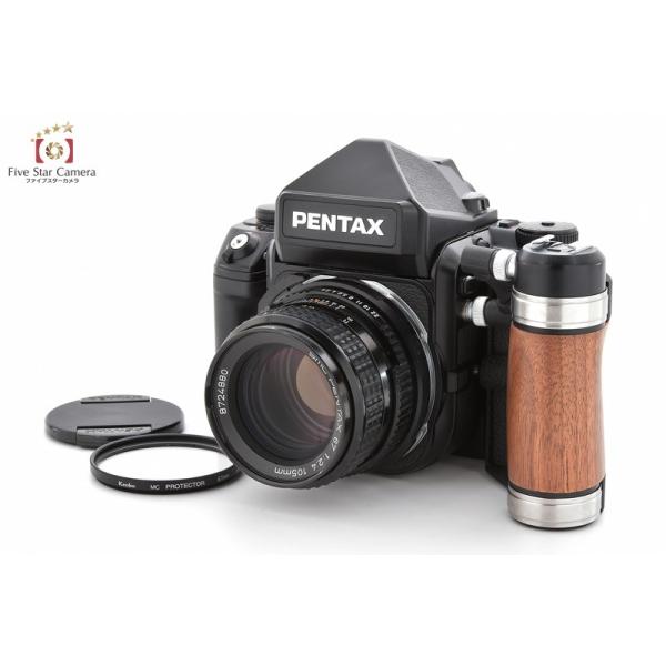 中古】PENTAX ペンタックス 67II ウッドグリップ付 + AEプリズム