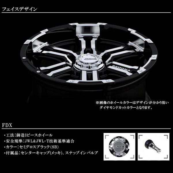 RAYS/レイズ DAYTONA/デイトナ FDX ホイール セミグロスブラック