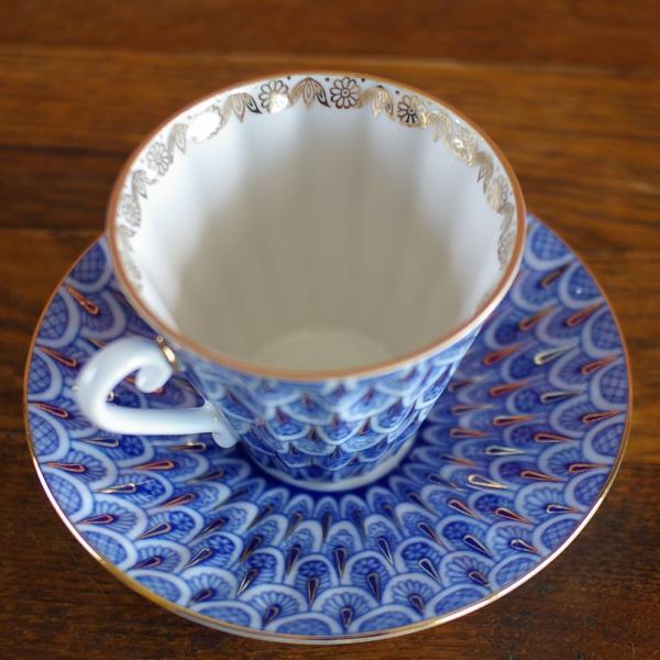 ロモノーソフ LOMONOSOV コーヒーカップ ソーサー Imperial Porcelain ロシア 食器 インペリアル・ポーセレン 忘れな草  勿忘草 /【Buyee】