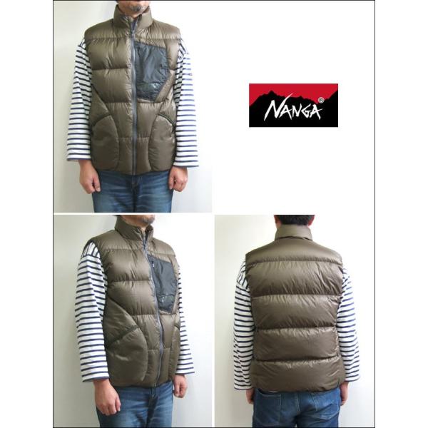 NANGA ナンガ MAZENO RIDGE VEST マゼノリッジベスト ダウンベスト カーキ USAモデル アウトドア MadeinJAPAN  日本製 /【Buyee】