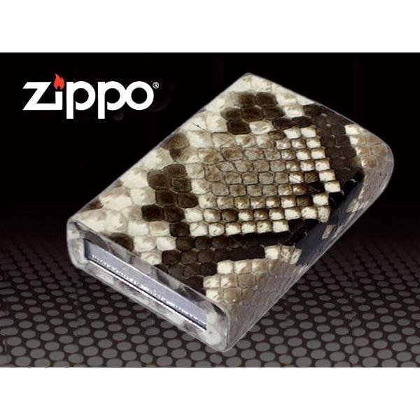ジッポーライター　リアルパイソン zippo ジッポー ライター 革巻シリーズ パイソン 本蛇革巻 開運 金運