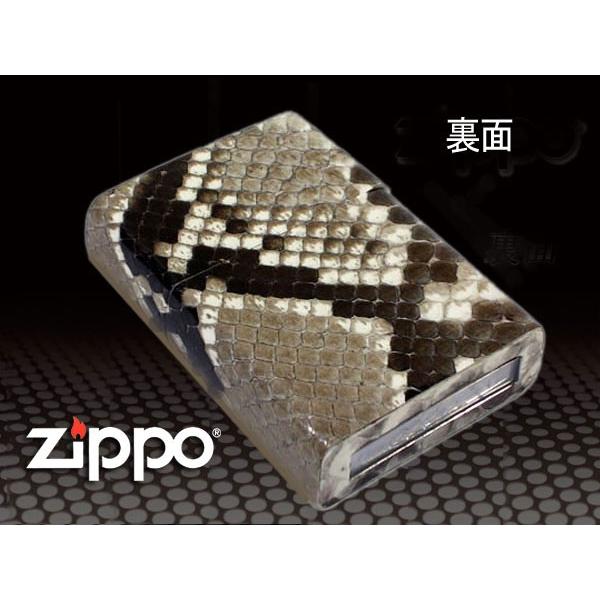 zippo ジッポー ライター 革巻シリーズ パイソン 本蛇革巻 開運 金運