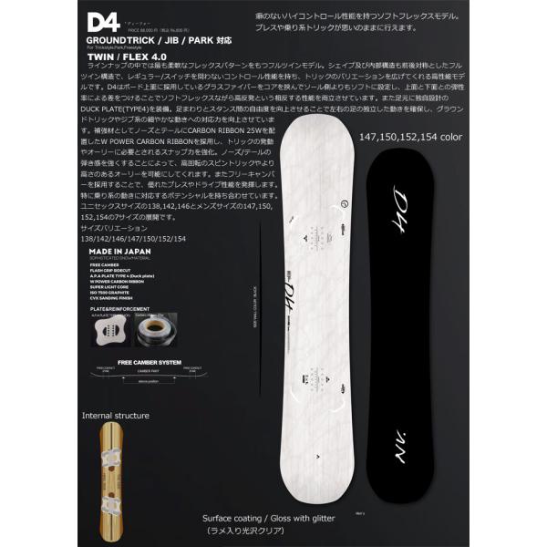 早期予約受付中] 23-24 NOVEMBER ノベンバーD4 ディフォーD FOUR 147cm