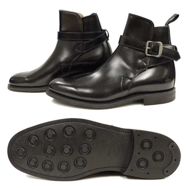 サンダース 靴 ミリタリー SANDERS 1378 JODPHUR BOOTS 【ブラック 