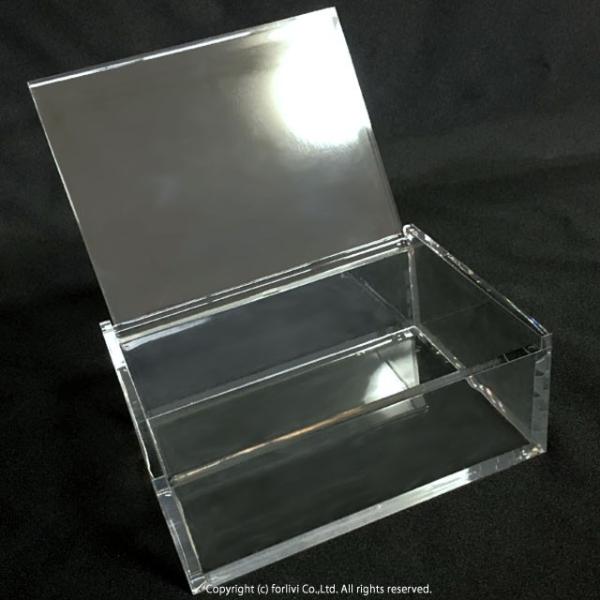 アクリル製　透明フラップBOX Amazon｜【3個セット】コレクションケース キューブボックスα