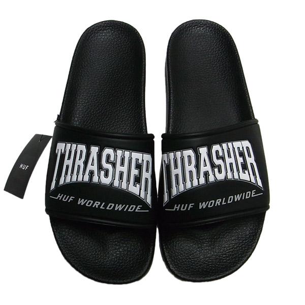 HUF ハフ × THRASHER スラッシャー SLIDE サンダル /【Buyee】