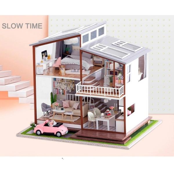 ドールハウス 手作り キット セット ミニチュア SLOW TIME t