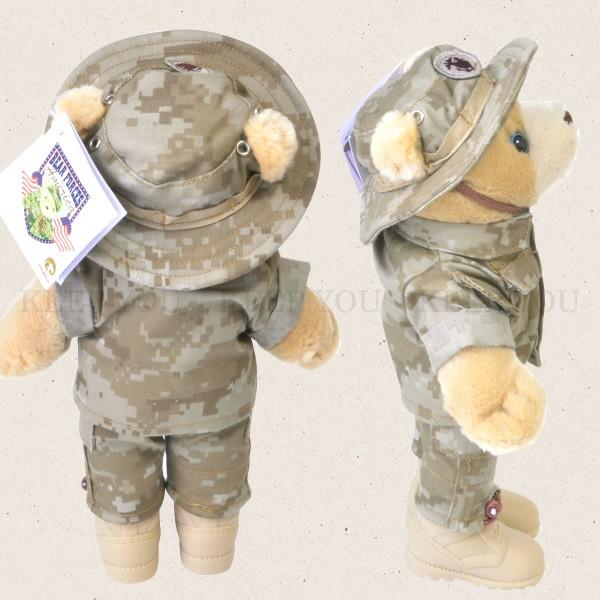 テディベアミリタリー仕様約28cm 軍隊迷彩柄MILITARY TEDDY BEARS ベア