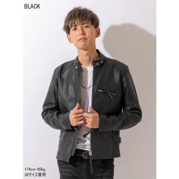 FREEDOM レザーシングルライダースジャケット 38 FREEDOM】シングル
