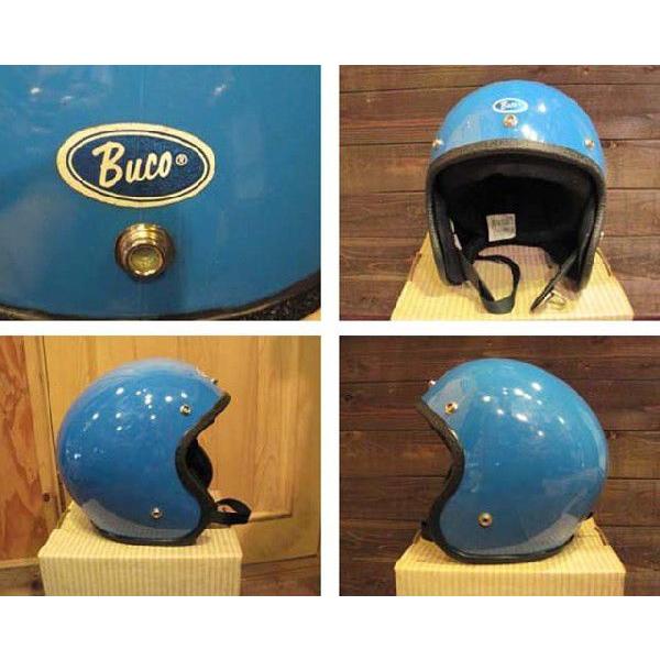 ☆Vintage BUCO 1970年代オリジナルHelmet☆<BR>（ビンテージ ブコ ヴィンテージジェットヘルメット）希少ソリッドブルーSサイズ  BELLベル /【Buyee】