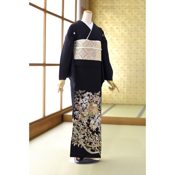留袖 レンタル 手刺繍花くらべ《身長》152cm〜167cm位 高級 正絹 留袖 レンタル 手刺繍花くらべ《身長》152cm〜167cm位 高級 正絹