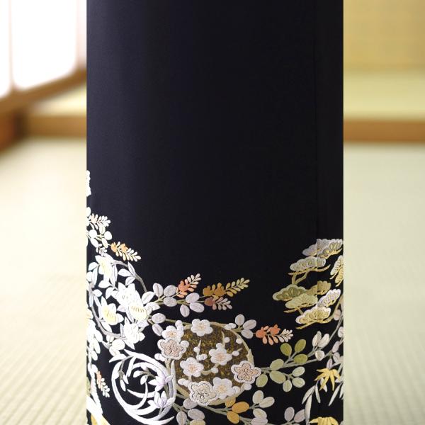 留袖 レンタル 手刺繍花くらべ《身長》152cm〜167cm位 高級 正絹 留袖 レンタル 手刺繍花くらべ《身長》152cm〜167cm位 高級 正絹