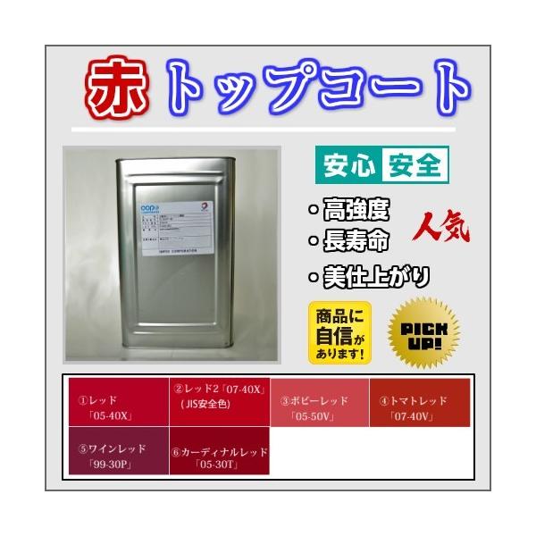 送料無料!! 高強度 FRPトップコート赤 レッド 5kg 促進剤入り 硬化剤