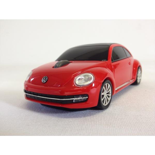 車型マウス ワイヤレスカーマウス フォルクスワーゲン ザ・ビートル レッド 赤 LANDMICE 2.4G VolksWagen The Beetle  RED 藤昭 /【Buyee】