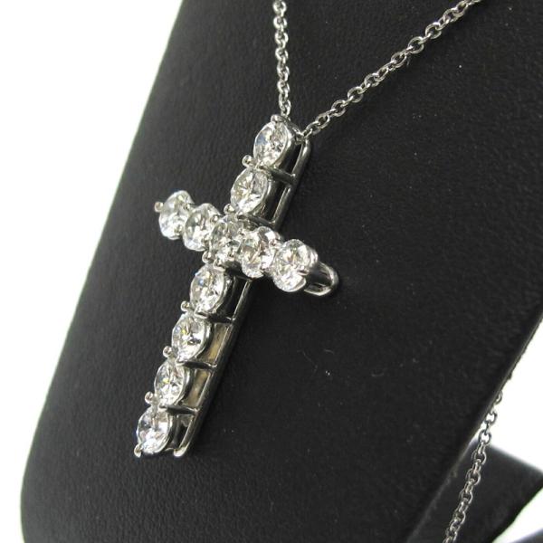 新品仕上げ済）ティファニーTIFFANY クロスペンダントラージネックレス