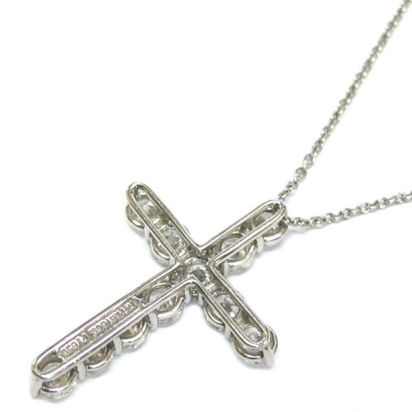 新品仕上げ済）ティファニーTIFFANY クロスペンダントラージネックレス