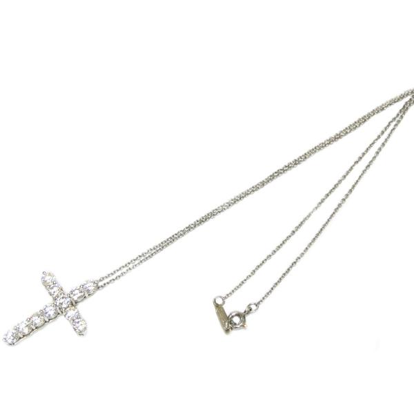 新品仕上げ済）ティファニーTIFFANY クロスペンダントラージネックレス