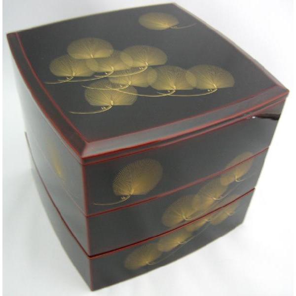 重箱　輪島塗 輪島塗 総沈金彫 菊花文尽 五段重 重箱 重台付 : 古美術久田