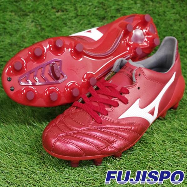 4mm黒シューレースMIZUNO MORELIA NEO Ⅱ P1GA185062  赤/白