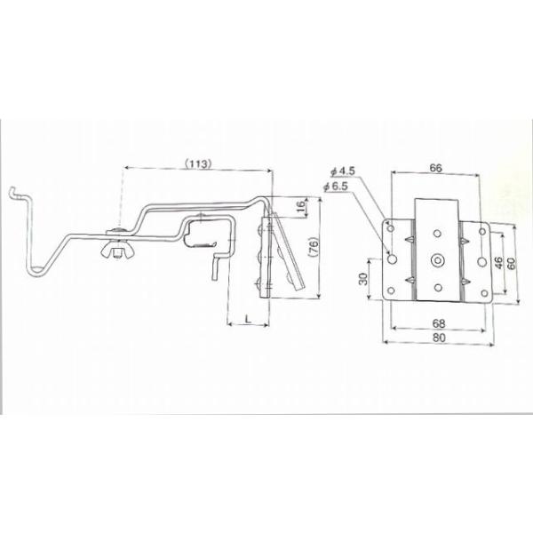 パナソニック大型雨樋 前高１３０Ｗ 吊金具 ターキー内吊 自在吊正面打 オーティス製 /【Buyee】 Buyee - Japanese Proxy  Service | Buy from Japan!