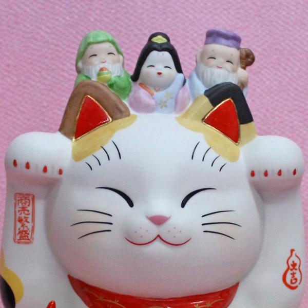 招き猫 置物 招き猫の置物(彩絵七福神招き猫 白8号)N115 /【Buyee】 Buyee - Japanese Proxy Service |  Buy from Japan!