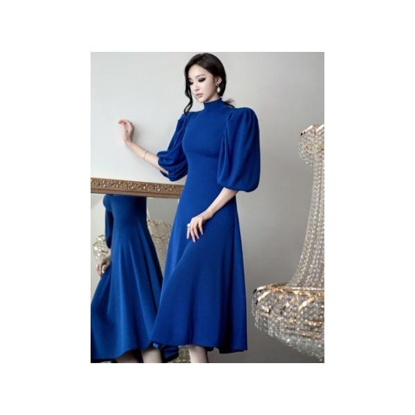 ダズリン　バリエフルイドワンピース　ブルー バリエフルイドミニワンピース[品番：MKSW0064656]｜dazzlin（ダズリン