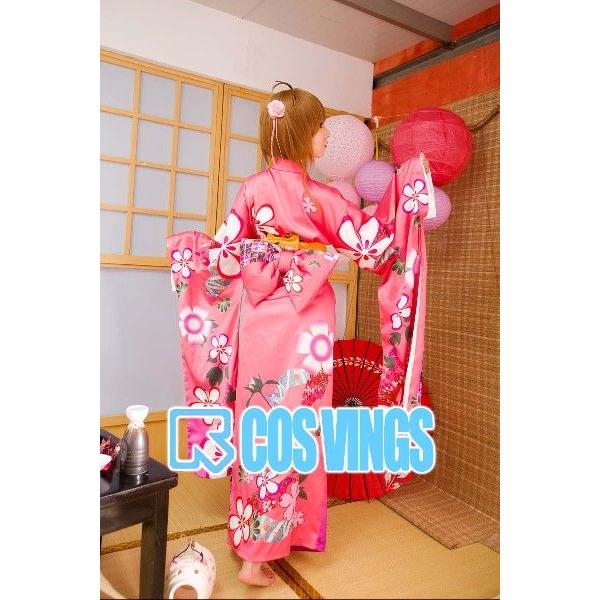 木之本桜 浴衣 コスプレ衣装 カードキャプターさくら 浴衣 木之本桜（きのもと さくら） 豪華和服 cq021f0 /【Buyee】