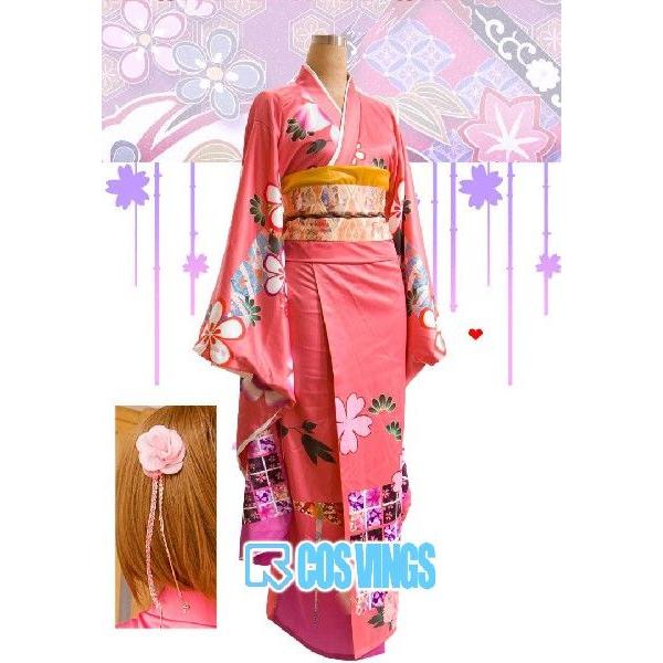 木之本桜 浴衣 コスプレ衣装 カードキャプターさくら 浴衣 木之本桜（きのもと さくら） 豪華和服 cq021f0 /【Buyee】