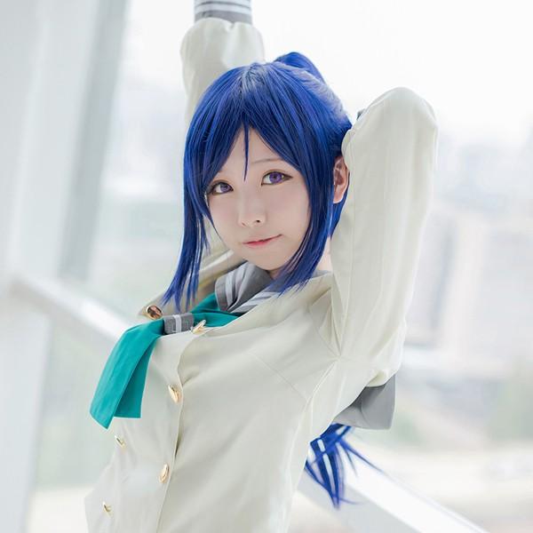 松浦果南 LoveLive Sunshine ラブライブ サンシャイン 松浦果南 cos ウィッグ かつら wig コスプレ衣装に ネット付き  /【Buyee】