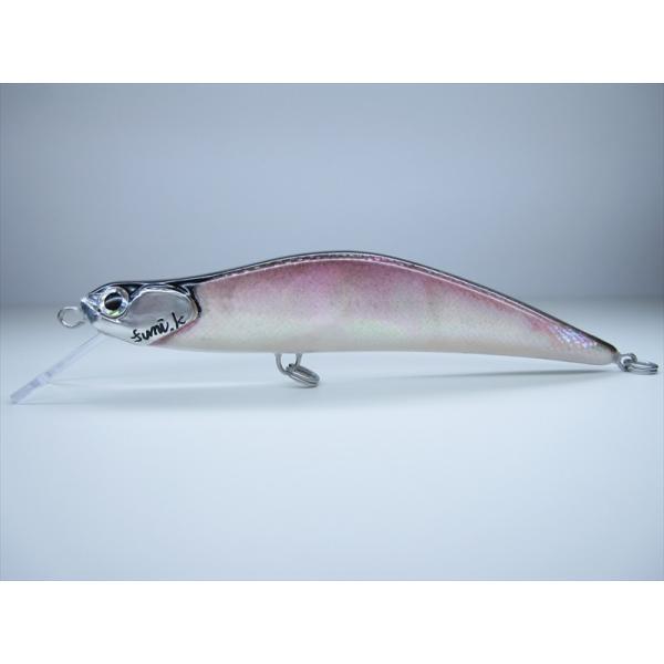 Pandora 155 ブラック/ピンク ミノー ハンドメイドミノー 夜光貝 90mm フローティングミノー 7