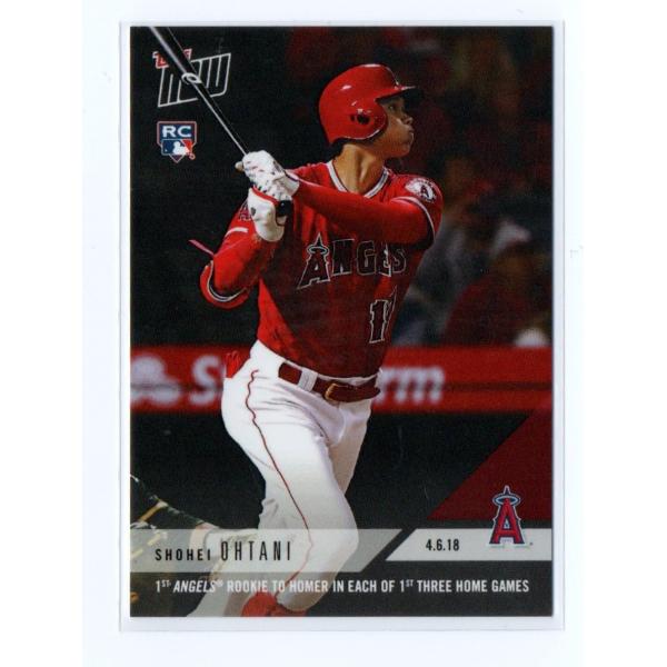 大谷翔平ルーキーカード2018.4.6 本拠地デビュー以降3戦連発