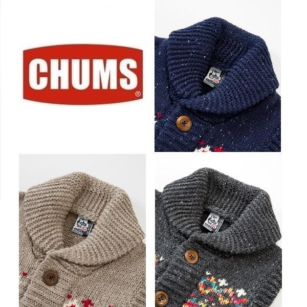 セール CHUMS/Park City Knit Vest チャムス/パークシティーニットベスト CH04-1015 ニット カウチン ベスト  セーター アウトドア /【Buyee】